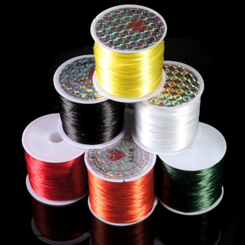 393-tolline/rull tugev elastne kristallpärlite pael 1 mm käevõrude jaoks, veniv niit string kaelakee DIY ehete valmistamise nöörid