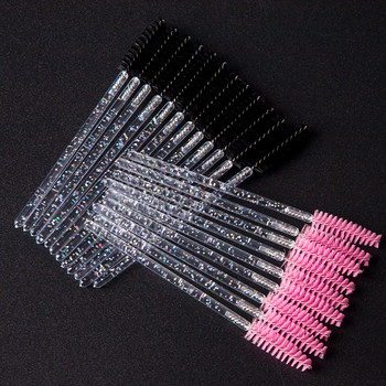 50PcsLashes Extension Laser Mascara Wands Επαγγελματικό Βούρτσα Βλεφαρίδων μίας χρήσης Κρυστάλλινο Εργαλείο μακιγιάζ βλεφαρίδων για γυναίκες