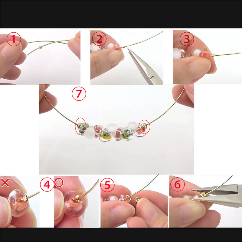 500 buc/lot, auriu, argint, cupru, bile de sertizare, margele de capăt cu diametrul de 1,5-3 mm, mărgele distanțiere pentru dop pentru bricolaj, accesorii pentru fabricarea de bijuterii