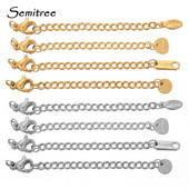 10 τμχ Επέκταση από ανοξείδωτο χάλυβα Εκτεταμένες αλυσίδες ουράς Αστακός κουμπώματα Συνδέσεις DIY Κοσμήματα Making Findings Βραχιόλια Κολιέ