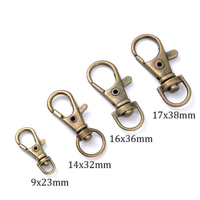 10 tk Kullatud hõbetatud homaariluku konksud, poolitatud võtmehoidja, pööratav ühenduskarabiin ehete otsimiseks, isetegemise ja käsitöö tegemiseks