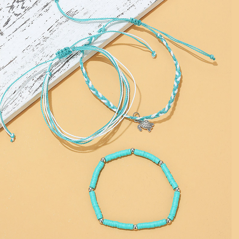 IFKM Bohemian Vintage Πολυστρωματικά ποδαράκια χελώνας για γυναίκες Vintage χάντρες αλυσίδα στο πόδι Καλοκαιρινό βραχιόλι κοσμήματα παραλίας