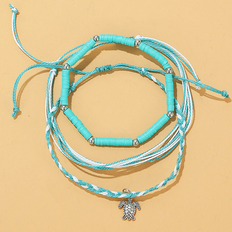 IFKM Bohemian Vintage Πολυστρωματικά ποδαράκια χελώνας για γυναίκες Vintage χάντρες αλυσίδα στο πόδι Καλοκαιρινό βραχιόλι κοσμήματα παραλίας