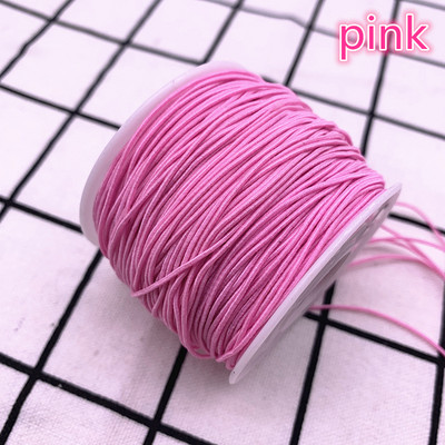 1,0 mm 10 jardi/partii Kõrgeelastne ümmargune elastne riba Kummipael Elastne nöör isetehtud õmblustarvikud