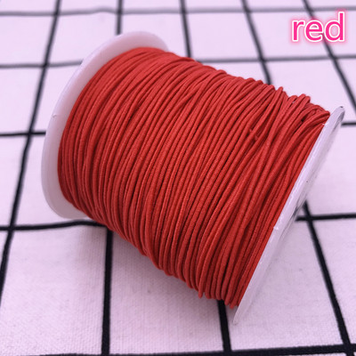 1,0 mm 10 jardi/partii Kõrgeelastne ümmargune elastne riba Kummipael Elastne nöör isetehtud õmblustarvikud