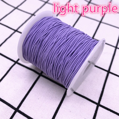 1,0 mm 10 jardi/partii Kõrgeelastne ümmargune elastne riba Kummipael Elastne nöör isetehtud õmblustarvikud