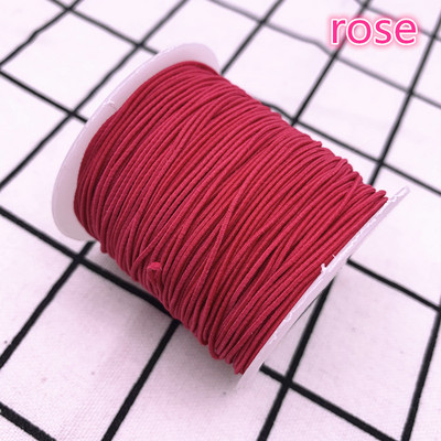 1,0 mm 10 jardi/partii Kõrgeelastne ümmargune elastne riba Kummipael Elastne nöör isetehtud õmblustarvikud