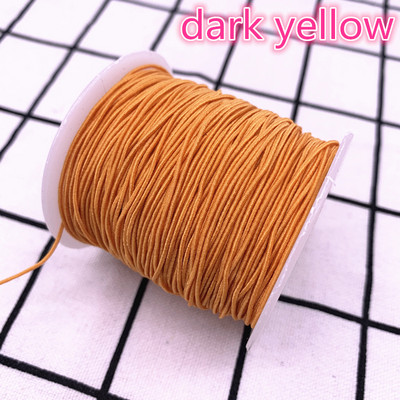 1,0 mm 10 jardi/partii Kõrgeelastne ümmargune elastne riba Kummipael Elastne nöör isetehtud õmblustarvikud