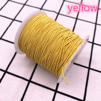 1,0 mm 10 jardi/partii Kõrgeelastne ümmargune elastne riba Kummipael Elastne nöör isetehtud õmblustarvikud