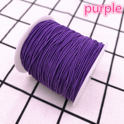 1,0 mm 10 jardi/partii Kõrgeelastne ümmargune elastne riba Kummipael Elastne nöör isetehtud õmblustarvikud