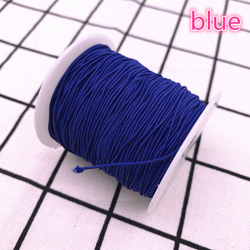 1,0 mm 10 jardi/partii Kõrgeelastne ümmargune elastne riba Kummipael Elastne nöör isetehtud õmblustarvikud