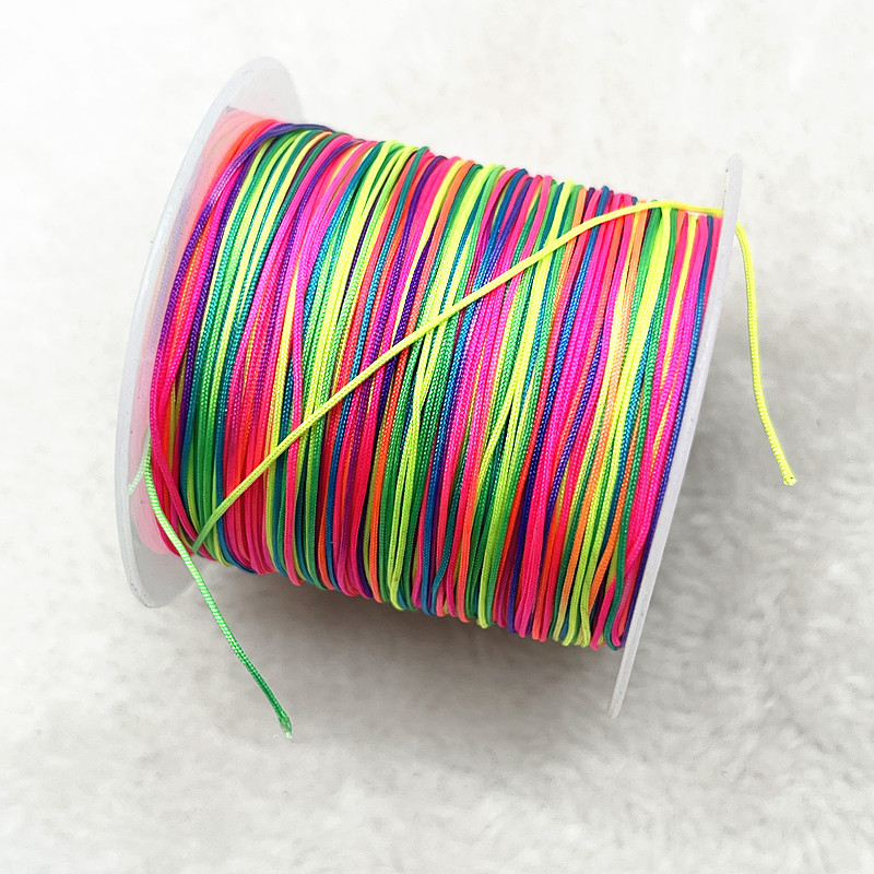 30M/Roll Νάιλον κορδόνι 0,4mm Βραχιόλι με κορδόνι μακραμέ κινεζικού κόμπου πλεγμένο κορδόνι DIY φούντες Κλωστή με κορδόνι με χάντρες