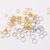 50-200 vnt. nerūdijančio plieno atviri šokinėjimo žiedai papuošalams gaminti Jungtys suskaidyti žiedai priedai „pasidaryk pats“ papuošalų radiniai, reikmenys