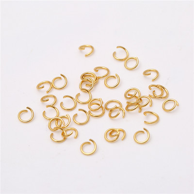 50-200 vnt. nerūdijančio plieno atviri šokinėjimo žiedai papuošalams gaminti Jungtys suskaidyti žiedai priedai „pasidaryk pats“ papuošalų radiniai, reikmenys