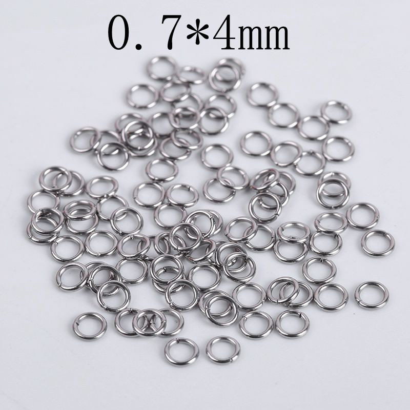 50-200 vnt. nerūdijančio plieno atviri šokinėjimo žiedai papuošalams gaminti Jungtys suskaidyti žiedai priedai „pasidaryk pats“ papuošalų radiniai, reikmenys