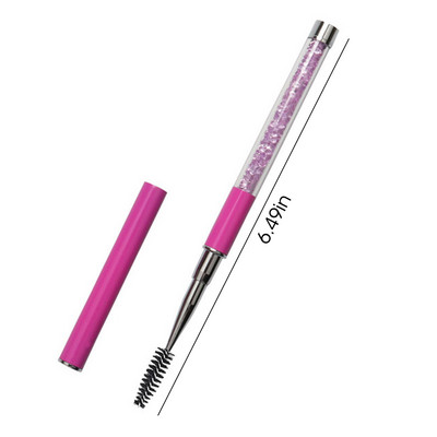 Četkica za trepavice s ručkom od štrasa Četkice za trepavice za višekratnu upotrebu Četkice za nanošenje maskare Četkice za nadogradnju trepavica Alati za šminkanje