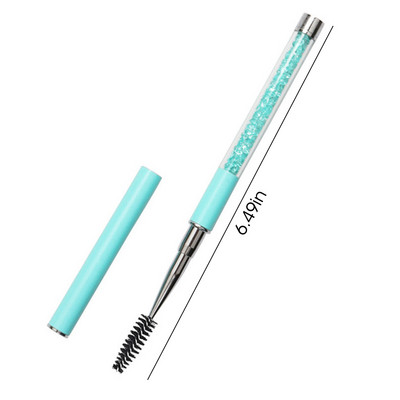 Četkica za trepavice s ručkom od štrasa Četkice za trepavice za višekratnu upotrebu Četkice za nanošenje maskare Četkice za nadogradnju trepavica Alati za šminkanje