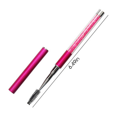 Četkica za trepavice s ručkom od štrasa Četkice za trepavice za višekratnu upotrebu Četkice za nanošenje maskare Četkice za nadogradnju trepavica Alati za šminkanje