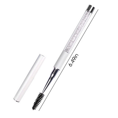 Četkica za trepavice s ručkom od štrasa Četkice za trepavice za višekratnu upotrebu Četkice za nanošenje maskare Četkice za nadogradnju trepavica Alati za šminkanje