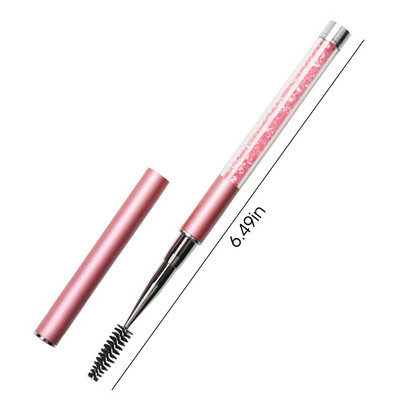 Četkica za trepavice s ručkom od štrasa Četkice za trepavice za višekratnu upotrebu Četkice za nanošenje maskare Četkice za nadogradnju trepavica Alati za šminkanje