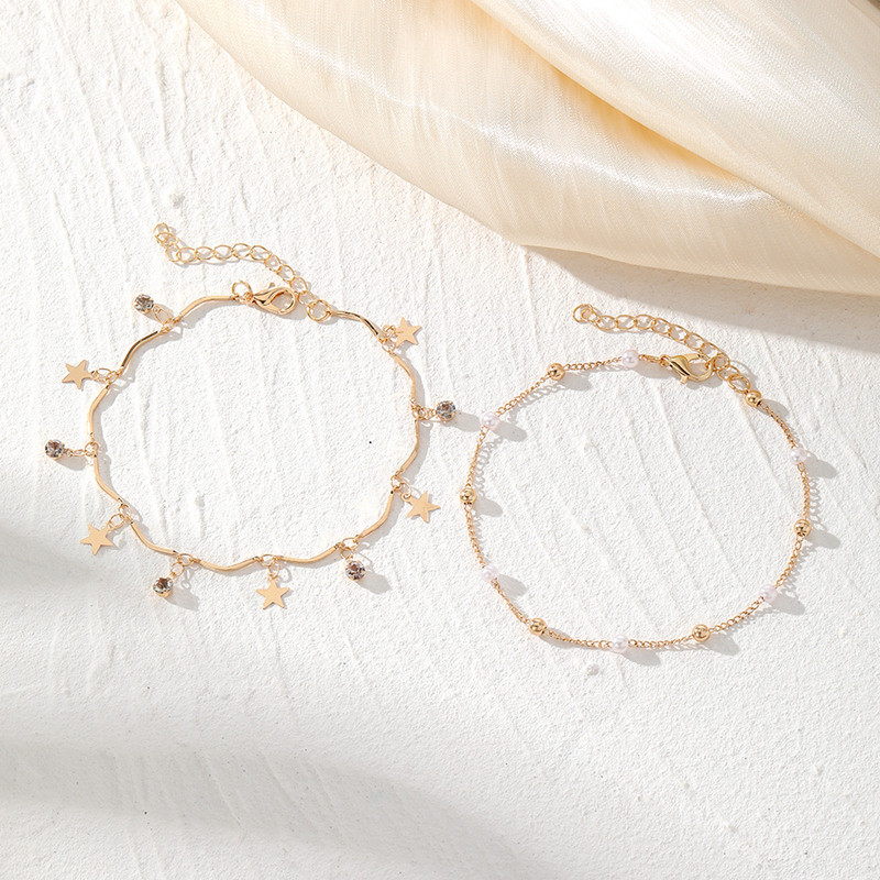 IFKM kullavärvi vintage jalavõrude komplekt naistele mitmekihiline Reguleeritav jalavõru käevõru jalale Rannaehted 2023 aksessuaarid