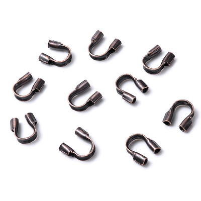 100pcs/lot 4,5x4mm Wire Protectors Wire Guard Protector Σχήμα U Guardian Αξεσουάρ κουμπώματα Σύνδεσμος για την κατασκευή κοσμημάτων