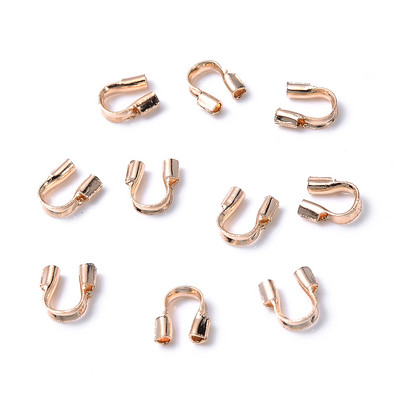 100pcs/lot 4,5x4mm Wire Protectors Wire Guard Protector Σχήμα U Guardian Αξεσουάρ κουμπώματα Σύνδεσμος για την κατασκευή κοσμημάτων