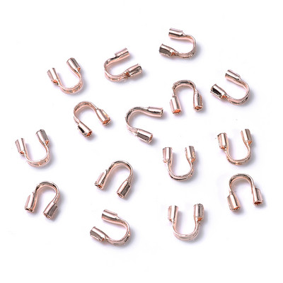 100pcs/lot 4,5x4mm Wire Protectors Wire Guard Protector Σχήμα U Guardian Αξεσουάρ κουμπώματα Σύνδεσμος για την κατασκευή κοσμημάτων