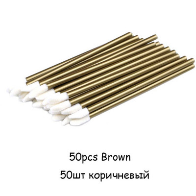 50Gb Vienreizējās lūpu birstītes Skropstu birstes Skropstas Mikrobirstes Skropstu pieaudzēšana Aplikators Tīrītājs Skaistumkopšanas aplauzums Instrumenti