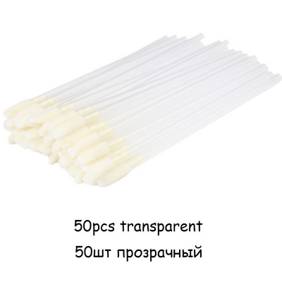 50Gb Vienreizējās lūpu birstītes Skropstu birstes Skropstas Mikrobirstes Skropstu pieaudzēšana Aplikators Tīrītājs Skaistumkopšanas aplauzums Instrumenti