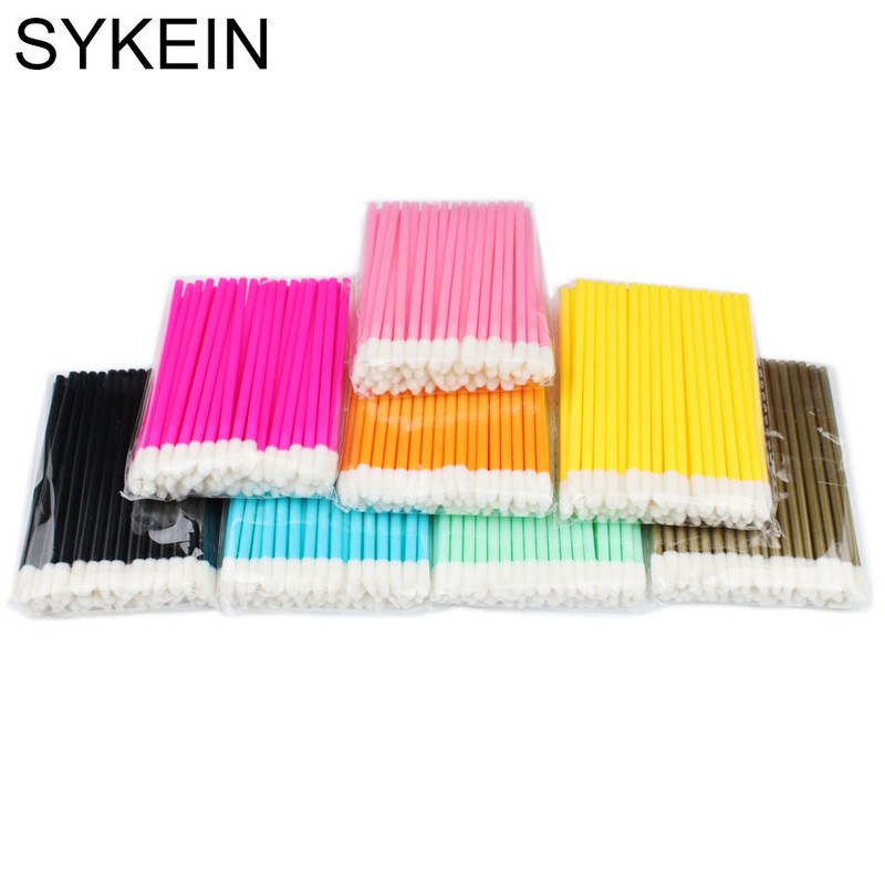 50 бр. Четка за устни за еднократна употреба Четки за мигли Мигли Микрочетки Апликатор за удължаване на мигли Почистващ препарат Красота Инструменти за грим