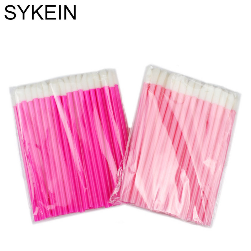 50 бр. Четка за устни за еднократна употреба Четки за мигли Мигли Микрочетки Апликатор за удължаване на мигли Почистващ препарат Красота Инструменти за грим