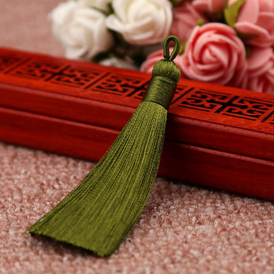 Mibrow 5 τμχ/Συσκευασία 8cm Πολύχρωμη βαμβακερή μεταξωτή φούντα βούρτσα για σκουλαρίκια Charm κρεμαστό φούντα κρόσια DIY Κατασκευή κοσμημάτων