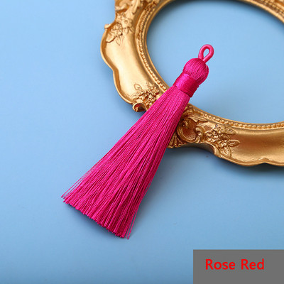 Mibrow 5 τμχ/Συσκευασία 8cm Πολύχρωμη βαμβακερή μεταξωτή φούντα βούρτσα για σκουλαρίκια Charm κρεμαστό φούντα κρόσια DIY Κατασκευή κοσμημάτων