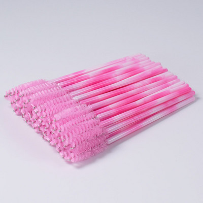 Καλής ποιότητας 50 τεμ./συσκευασία Crystal Eyelash Makeup Brush Diamond Handle Mascara Wands Eyelash Extension Tool