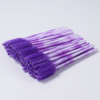 Καλής ποιότητας 50 τεμ./συσκευασία Crystal Eyelash Makeup Brush Diamond Handle Mascara Wands Eyelash Extension Tool