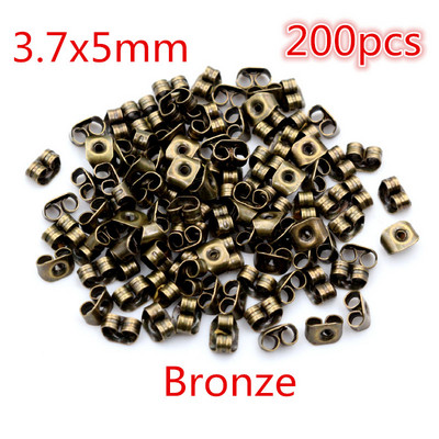 Mitmevärvilised metallist ja plastist kõrvarõngad, tagakork, küünte aksessuaarid allergiavastased põletikuvastased meisterdamise ehted.