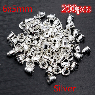 Mitmevärvilised metallist ja plastist kõrvarõngad, tagakork, küünte aksessuaarid allergiavastased põletikuvastased meisterdamise ehted.