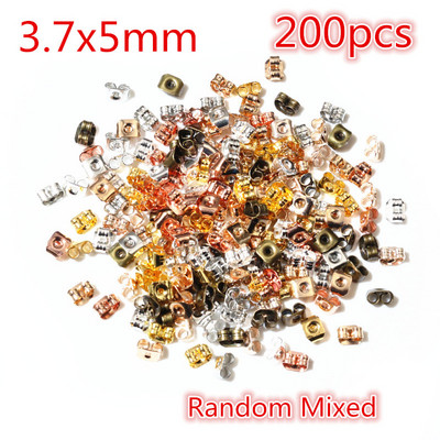 Mitmevärvilised metallist ja plastist kõrvarõngad, tagakork, küünte aksessuaarid allergiavastased põletikuvastased meisterdamise ehted.