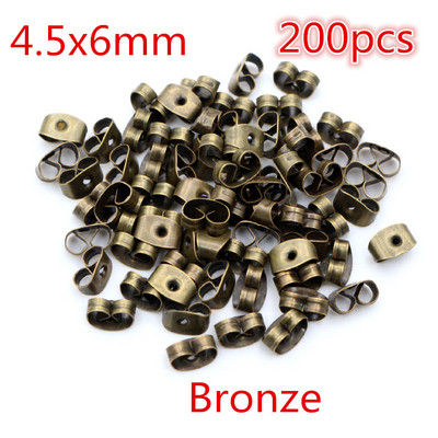 Mitmevärvilised metallist ja plastist kõrvarõngad, tagakork, küünte aksessuaarid allergiavastased põletikuvastased meisterdamise ehted.