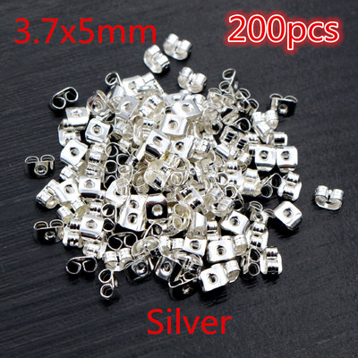 Mitmevärvilised metallist ja plastist kõrvarõngad, tagakork, küünte aksessuaarid allergiavastased põletikuvastased meisterdamise ehted.