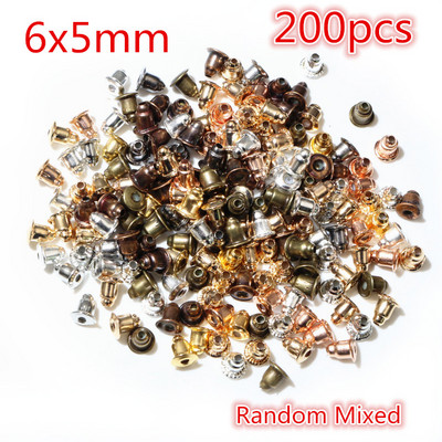 Mitmevärvilised metallist ja plastist kõrvarõngad, tagakork, küünte aksessuaarid allergiavastased põletikuvastased meisterdamise ehted.