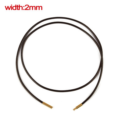 45/50/60cm snur de ceară împletită neagră bricolaj pandantiv colier fabricare de bijuterii lucrate manual frânghie din piele închizătoare homar șir lanț