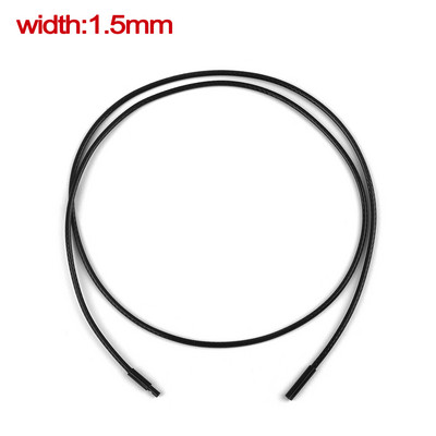 45/50/60cm snur de ceară împletită neagră bricolaj pandantiv colier fabricare de bijuterii lucrate manual frânghie din piele închizătoare homar șir lanț