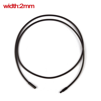 45/50/60cm snur de ceară împletită neagră bricolaj pandantiv colier fabricare de bijuterii lucrate manual frânghie din piele închizătoare homar șir lanț