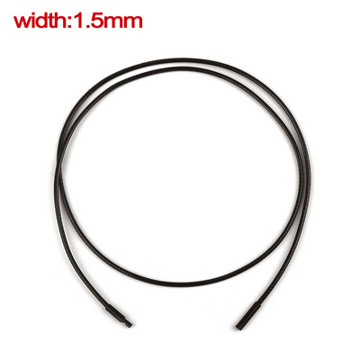 45/50/60cm snur de ceară împletită neagră bricolaj pandantiv colier fabricare de bijuterii lucrate manual frânghie din piele închizătoare homar șir lanț