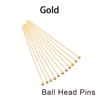 200 tk 16/20/25/30/35/40/45/50 mm lame pea/kuulipea/silmapea nööpnõelad metallist peanõelad isetegemiseks ehete leidmiseks tarvikute tegemiseks