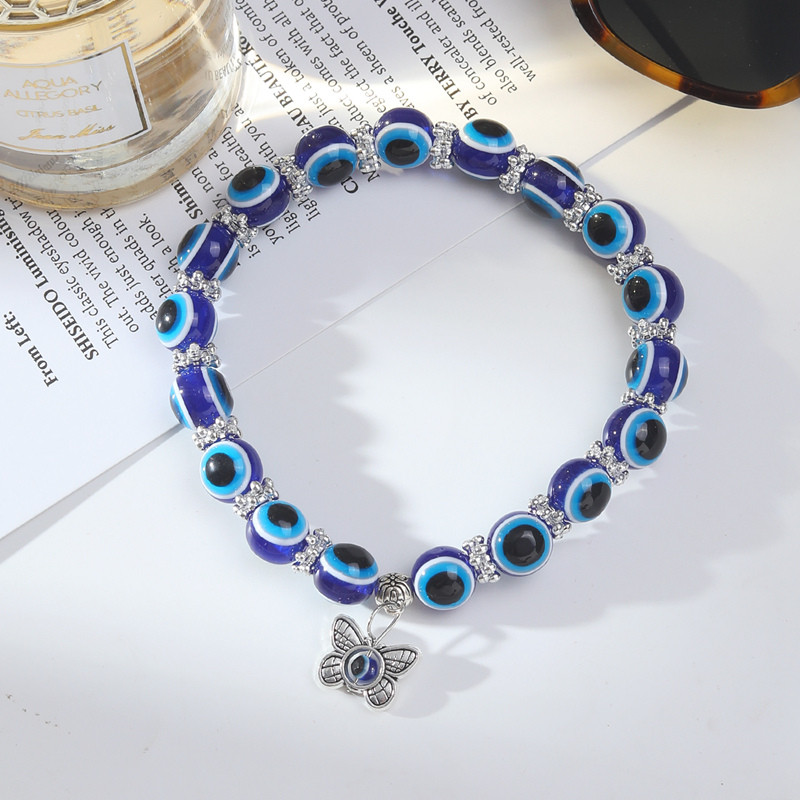 IFKM New Evil Eye jalavõrud naistele emailiga ümmargune jalakett Sinine kurja silma pahkluu käevõru Suvine rannajala ehe kingitus