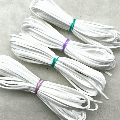 5 yard/telk 3 mm-es kétoldalas velúr fonott zsinór koreai bársony bőr kézzel készített gyöngyfűző karkötő ékszer kiegészítők