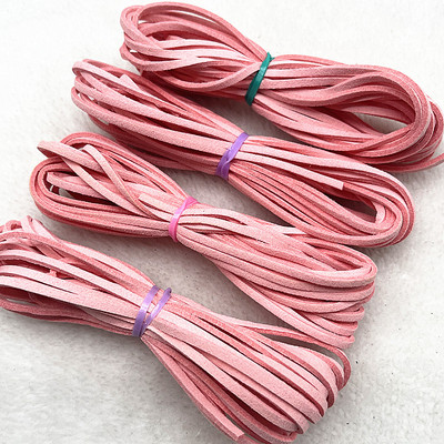 5 yard/telk 3 mm-es kétoldalas velúr fonott zsinór koreai bársony bőr kézzel készített gyöngyfűző karkötő ékszer kiegészítők